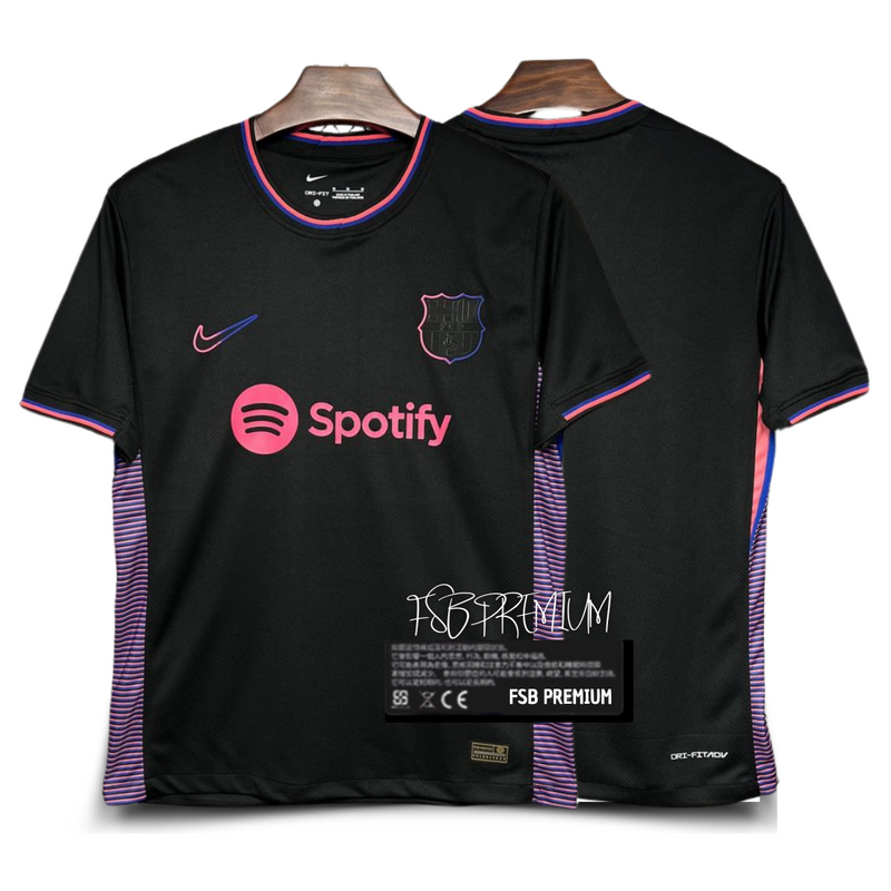 Camisa Barcelona II 24/25 Torcedor Nike Masculina - Preta I FSB Premium