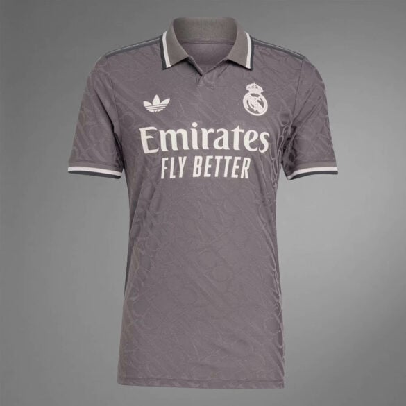 Camisa Real Madrid III 2024/25 Masculina - Cinza/Preta - FSB PREMIUM