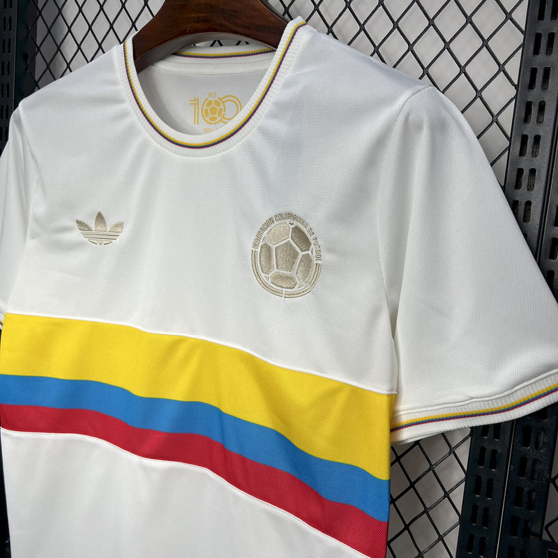 Camisa Colombia 24/25 Edição 100 anos - Branca