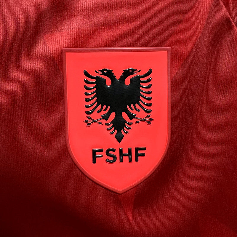 Camisa Albania I 24/25 - Vermelha - Masculino Torcedor - CAMISAS DE FUTEBOL I FSB PREMIUM